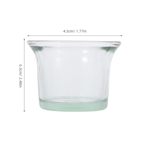 Abaodam 2Pcs Glass Replacement Feeder Cups for Hummingbird Wild Bird Feeders Durable Outdoor Accessories for Garden Balcony Weather Resistant Easy to