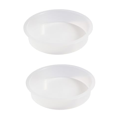 2pcs Plastic Round Bird Feeders Bowls, Wild Birds Seed Feeder Tray Bird Bath Water Bowls Accessories for Feeding Station Tray Perfect for attracting