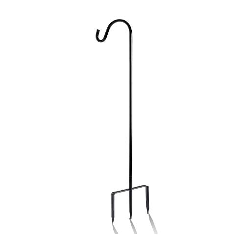 EXCMARK Shepherd Hook Adjustable Height 32/24/16’’ 1/2 inch Thick Use at Weddings, Hanging Solar Lights, Lanterns, Bird Feeders, Metal Hanger Hook