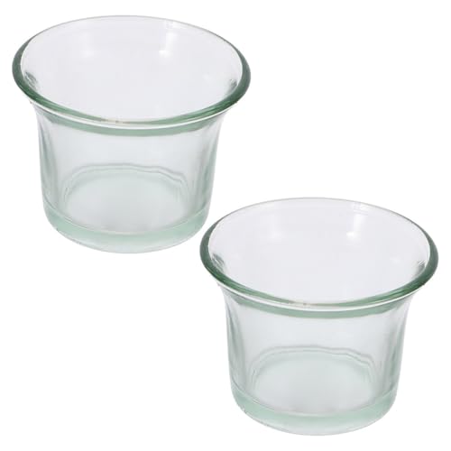 Abaodam 2Pcs Glass Replacement Feeder Cups for Hummingbird Wild Bird Feeders Durable Outdoor Accessories for Garden Balcony Weather Resistant Easy to