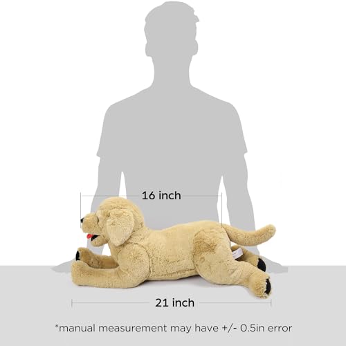 LotFancy Dog Stuffed Animals Plush, 21" Soft Cuddly Golden Retriever Plush Toys, Large Stuffed Dog, Puppy Dog Stuffed Animals, Easter Birthday Gift