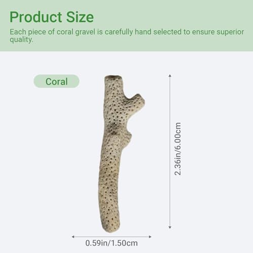 1.1lb/500g Crushed Coral, Natural Fish Tank Crushed Coral, Crushed Coral Filter for Freshwater Aquarium Ph Aquarium Bio Filter Media Bag Reusable