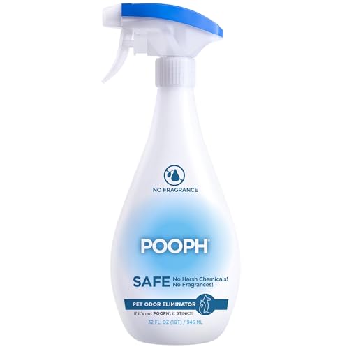 Pooph Pet Odor Eliminator, 32oz - Eliminates Odors at the Molecular Level, Dogs, Cats, Freshener, Eliminator, Urine, Poop, Pee, Deodorizer, Nature’s
