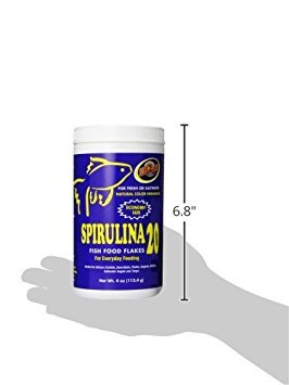 Zoo Med Spirulina 20 Flake Fish Food, 4-Ounce