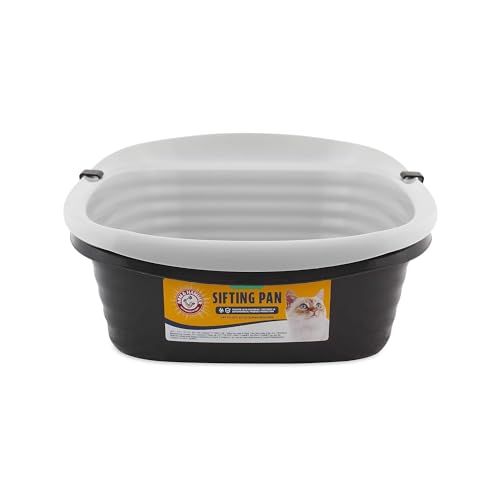 Arm & Hammer Large Sifting Litter Box Scoop Free Cat Litter Tray with Microban, Made in USA