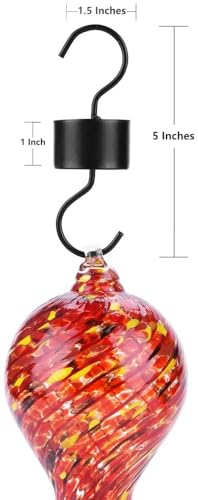 Hummingbird Feeder Ant Moat, Hummingbird and Oriole Feeder Hanging Ant Guard, Feeder Accessory Hooks - 2 Packs
