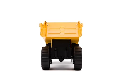 Cat Construction Toys, Real Steel Dump Truck – 12” Heavy Duty Steel Construction Toy with Realistic Working Dump Bed – Durable Vehicle for Indoor
