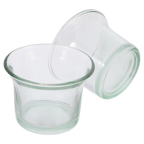 Abaodam 2Pcs Glass Replacement Feeder Cups for Hummingbird Wild Bird Feeders Durable Outdoor Accessories for Garden Balcony Weather Resistant Easy to