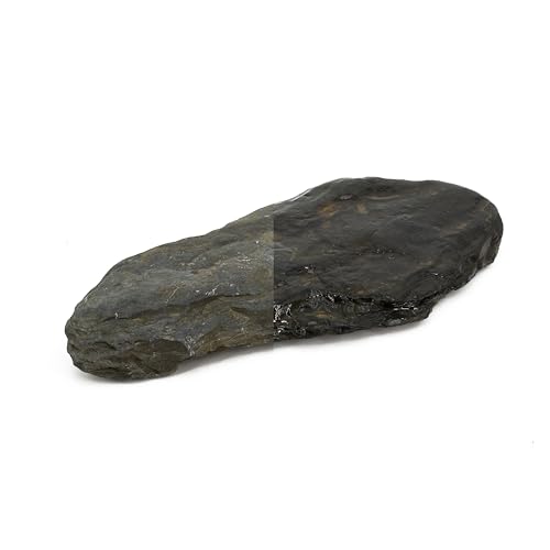 Aquarium Stone Natural Slate Stream Turtle Tank Rocks 3-7 inches Fish Rock for Aquarium Aquascaping Shrimp Tanks Amphibian Enclosures Paludarium-5lb