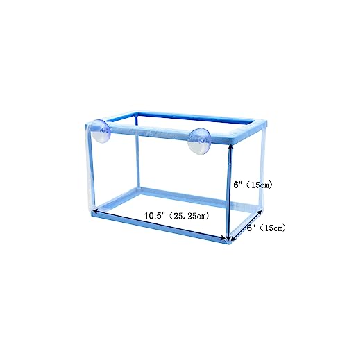 AQUANEAT Fish Tank Breeder 2 pcs Large Mesh Net Fry Saver Aquarium Spawn Hatchery Isolation with Suction Cups