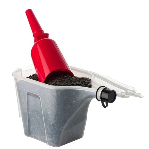 More Birds 3N1 Bird Seed Super Tote and Storage, 5 lb Seed Capacity