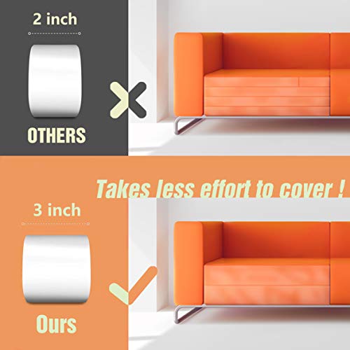 Karaseno Anti Cat Scratch Tape, 3 inches x 30 Yards Pet Training Tape, 100% Transparent Clear Double Sided Cat Scratch Deterrent Tape, Furniture