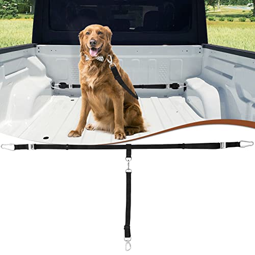 Heavy Duty Dog Leash System - Truck Bed Barrier & Pick-Up Restraint Lead for Dogs Up to 150lbs