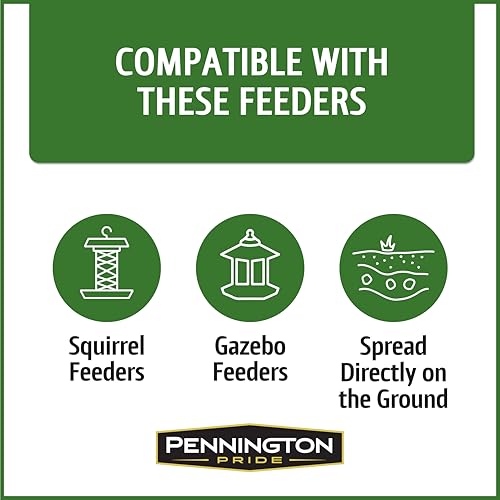 Pennington Pride Squirrel & Critter Blend, With Sunflower Seeds and Peanuts for Squirrels, Helps Keep Critters Away From Bird Feeders, 10-lb. Bag