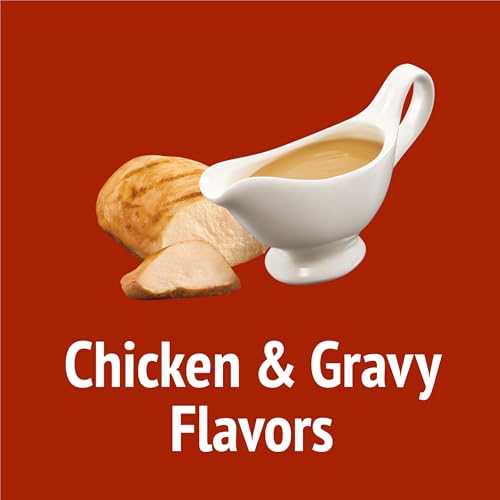 Purina Friskies Party Mix Gravy-Licious Crunch Chicken and Gravy Flavors Cat Treats - 30 oz Canister
