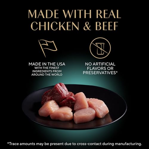 Sheba Gravy Indulgence Adult Wet Cat Food Beef and Chicken Entree in Extra Gravy Variety Pack, 2.6 oz. Twin-Pack Trays (12 Count, 24 Servings) (Pack
