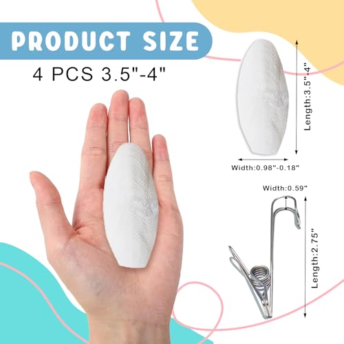 Jmxu's 3.5"-4" Cuttlebone for Birds Parakeets, Cuddle Bone with Metal Clip, Cuttlefish Bone for Sharp Beaks, Natural Birds Calcium for Parrots