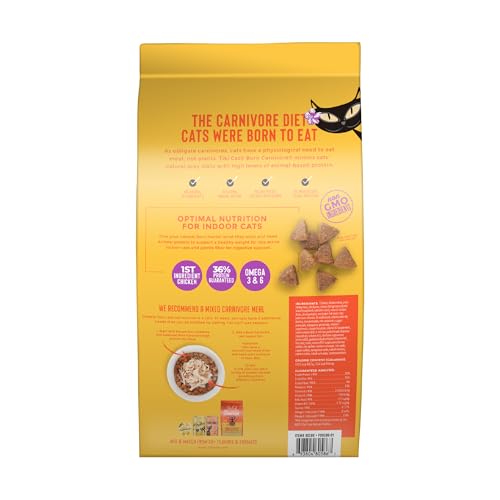 Tiki Cat Born Carnivore Indoor Health Non-GMO, Chicken and Turkey Meal Recipe 3 lbs.