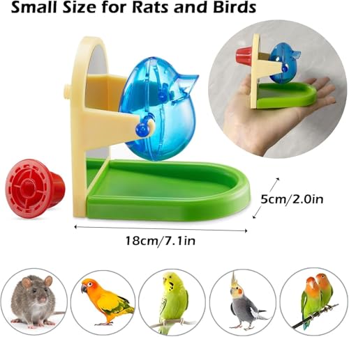 Rat Enrichment Toys, Interactive Foraging Toys For Rats, Intelligence Growth Rat Enrichment Puzzle Games, Treat Dispensing Slow Feeder for Rats Cage