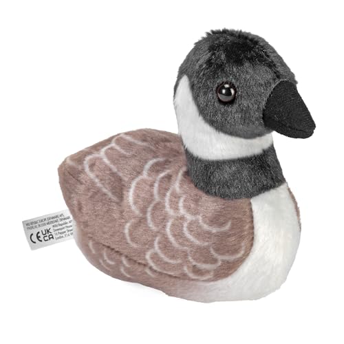 Wild Republic Audubon Birds Canada Goose Plush with Authentic Bird Sound, Stuffed Animal, Bird Toys for Kids and Birders, 5 inches