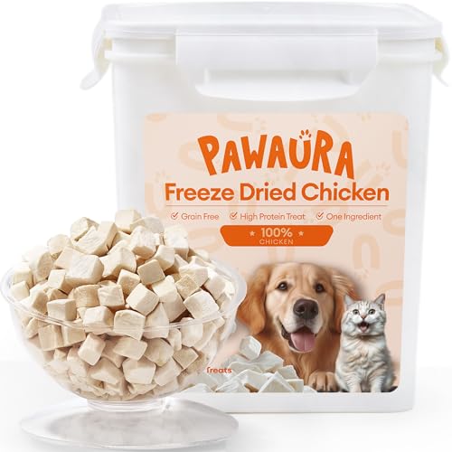Freeze Dried Chicken Cats & Dogs Treats, 17.63 oz(1.1LB), High Protein Single Ingredient - No Additives | Grain Free | Training & Nutrition