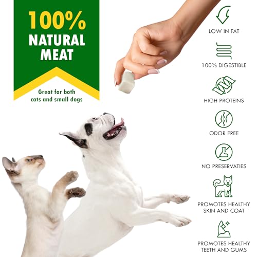 Beloved Pets Dog & Cat Treats Freeze Dried Chicken Cubes 5.3 oz - All Natural Meat Raw Pet Food - Human Grade High-Protein Snacks & Grain-Free Jerky