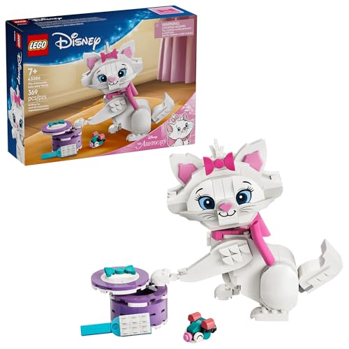 LEGO Disney The Aristocats Adorable Marie Toy Building Set - Bedroom or Desk Decor for Girls & Boys, Ages 7+ - Disney Gifts for Birthdays - 43286