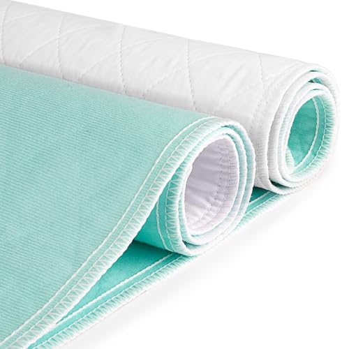 CoolShields Waterproof Bed Pads Incontinence Washable Reusable Bedwetting Mattress Protector Pad for Adults, Elderly and Pets 34'' x 52'' (1 Pack)