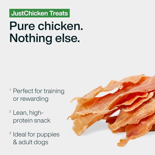 Just Food for Dogs Single Ingredient Healthy Dog Treats and Dog Snacks, Jerky Treats, Human Grade, Preservative and Grain Free, Rawhide Free Chews