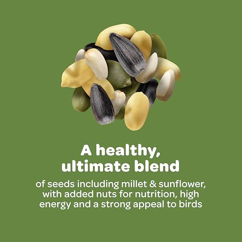 Kaytee Ultimate Birder's Blend Food, Wild Bird Seed For Grosbeaks, Cardinals, Nuthatches, Woodpeckers & More Outside Feeders, 10 Pound