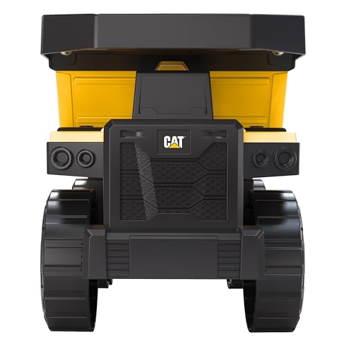 Cat Construction Toys, Real Steel Dump Truck – 12” Heavy Duty Steel Construction Toy with Realistic Working Dump Bed – Durable Vehicle for Indoor