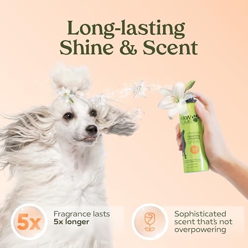 PAWFUME Dog Perfume Spray Long Lasting Scent for Grooming, Show Dog, 1-Pack – Keep Your Pup Fresh All Day – Hypoallergenic, Alcohol-Free, Detangling