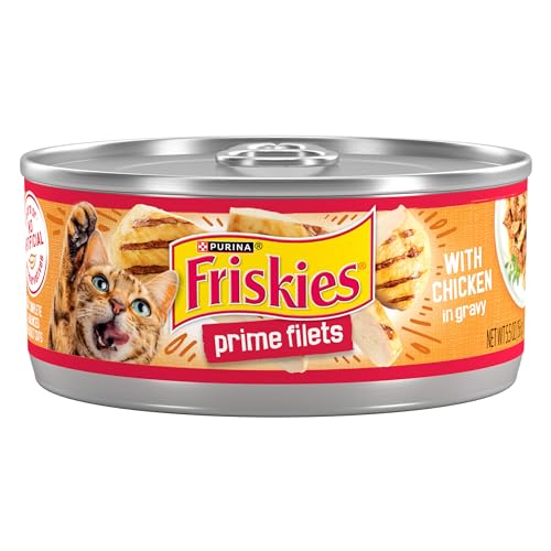 Purina Friskies  Filets With Chicken in Wet Cat Food Gravy - (Pack of 24) 5.5 oz. Cans