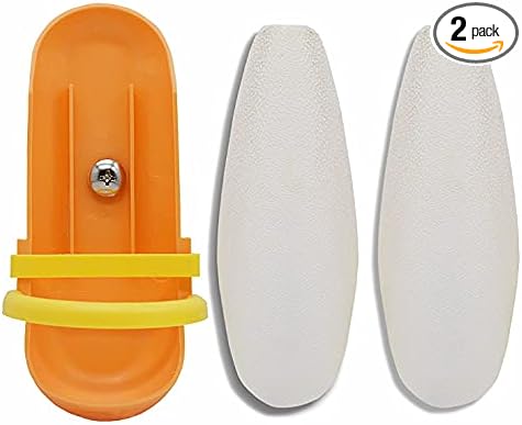 5.9"-6.53" Large Bird Cuttlebone for Parakeets, Cuddle Bone with Plastic Holder, Cuttlefish Bone for Sharp Beaks, Natural Birds Calcium Suitable for