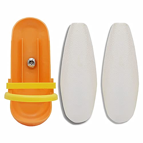 5.9"-6.53" Large Bird Cuttlebone for Parakeets, Cuddle Bone with Plastic Holder, Cuttlefish Bone for Sharp Beaks, Natural Birds Calcium Suitable for