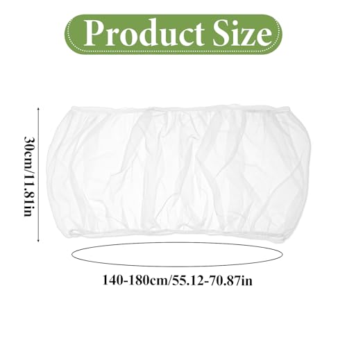 Bird Cage Seed Catcher White Bird Cage Net Cover Adjustable Birds Cages Netting Seed Catcher Stretchy Birds Cages Guard for Parrot Enclosures