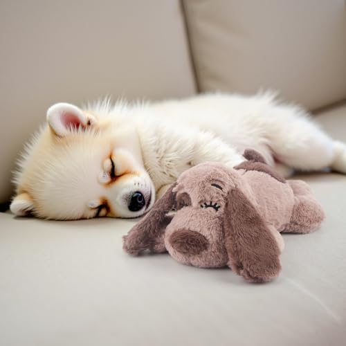 BEVERLYSHARK Beverly Shark Puppy Heartbeat Toy Dog Anxiety Relief Calming Aid Puppy Heartbeat Stuffed Animal Behavioral Training Sleep Aid Comfort