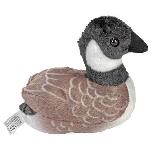 Wild Republic Audubon Birds Canada Goose Plush with Authentic Bird Sound, Stuffed Animal, Bird Toys for Kids and Birders, 5 inches
