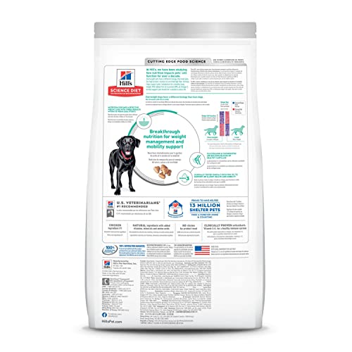 Hill's Science Diet Adult Perfect Weight & Joint Support Large Breed Dry Dog Food, Chicken, 25 lb. Bag