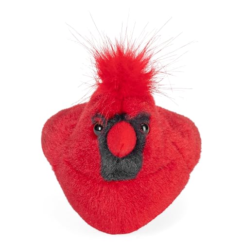 Wild Republic Audubon Birds Northern Cardinal Plush with Authentic Bird Sound, Stuffed Animal, Bird Toys for Kids and Birders