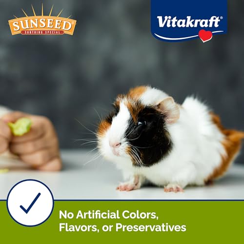 Sunseed Vita Prima Guinea Pig Food 4 lbs. with Timothy Hay, Alfalfa, Vegetables, Seeds Grains, and Added Vitamin C for Wholesome Daily Nutrition and