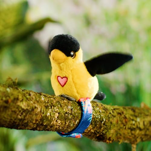 Birds 2 Pack - Oriole & Red Parrot - Slap Bracelet Interactive Plush Toy Birds, They Chat-Sing-Mimic Each Other, Flap Wings, Kids 3+