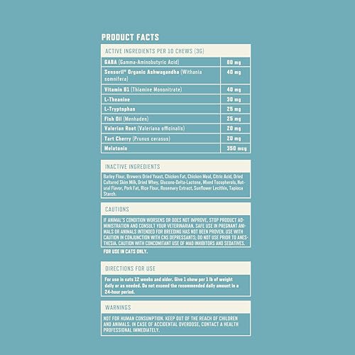 Rocco & Roxie Cat Calming Treats with Melatonin for Cats, Stress and Anxiety Relief, Keep Calm for Grooming, Travel, or Vet Visits, Aid Sleep with