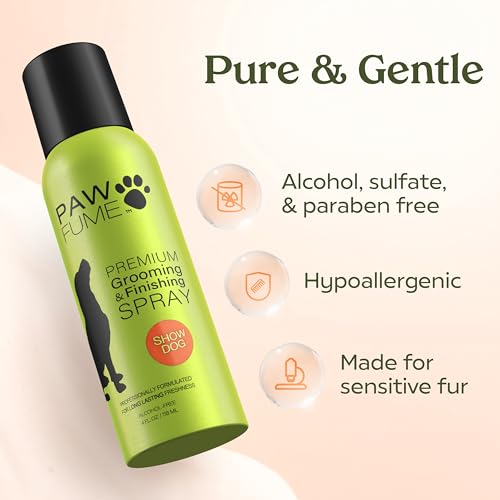 PAWFUME Dog Perfume Spray Long Lasting Scent for Grooming, Show Dog, 1-Pack – Keep Your Pup Fresh All Day – Hypoallergenic, Alcohol-Free, Detangling
