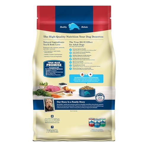 Blue Buffalo Life Protection Formula Adult Dry Dog Food, Helps Build and Maintain Strong Muscles, Made with Natural Ingredients, Beef & Brown Rice