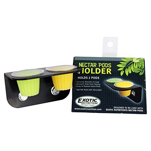 Nectar Pods Holder - Durable Cage Accessory for Nectar Pods - Sugar Gliders, Marmosets, Squirrels, Parrots, Cockatiels, Parakeets, Lovebirds, Birds