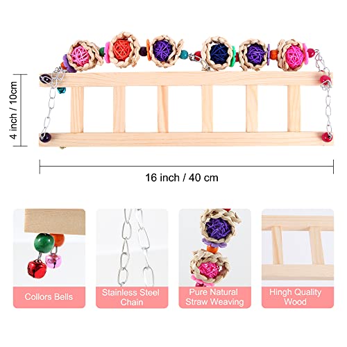 8PCS Chicken Toys for Coop Accessories, Chicken Swing, Xylophone, Mirror, Vegetable Hanging Feeder, Fruit Rack for Poultry Rooster Large Bird Parrot