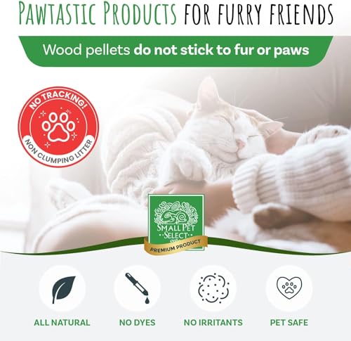 Small Pet Select Pine Pellet Bedding 20lb, Litter Pellets for Rabbit, Guinea Pig, Hamster, Bunny and Other Small Animals, Made in USA, 20lb