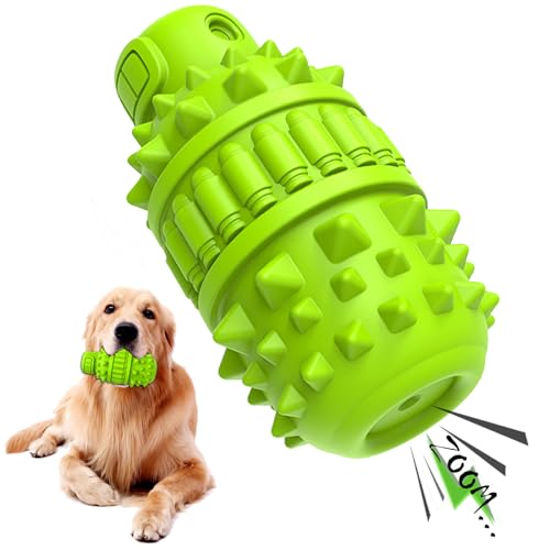 PIFFZEDO Dog Toys for Aggressive Chewers,Interactive Natural Rubber Chew & Squeaky Toy for Large Medium Breed,Dog Toothbrush,Tough & Durable
