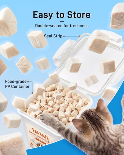 Freeze Dried Chicken Cats & Dogs Treats, 17.63 oz(1.1LB), High Protein Single Ingredient - No Additives | Grain Free | Training & Nutrition